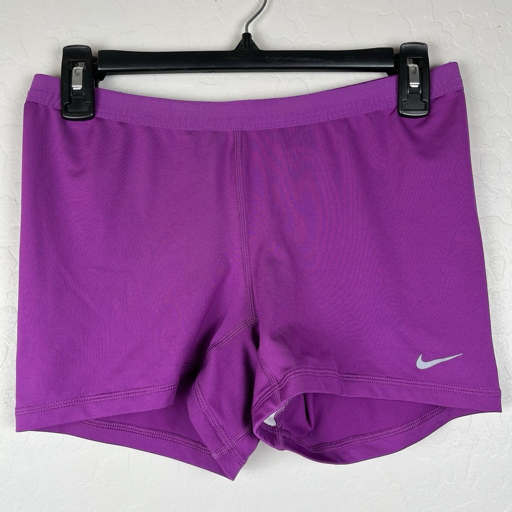 Nike Golf Tour Performance Spandex Purple Shorts Women's Size Medium Stretch Gym